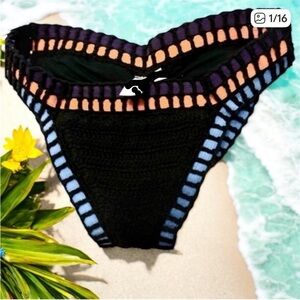 NEW Beach Joy Knit crochet Bikini bottom Size S
 Vacation Beach Poolside Coastal